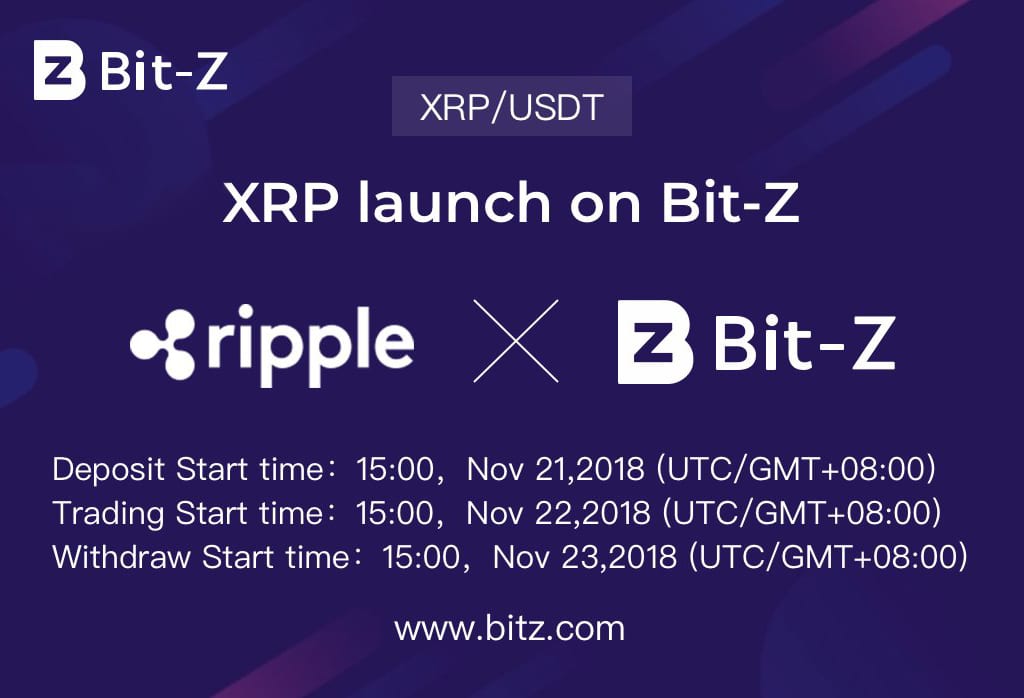 Crypto Exchange Bit-z Starts Its Xrp-usd Trading Pair