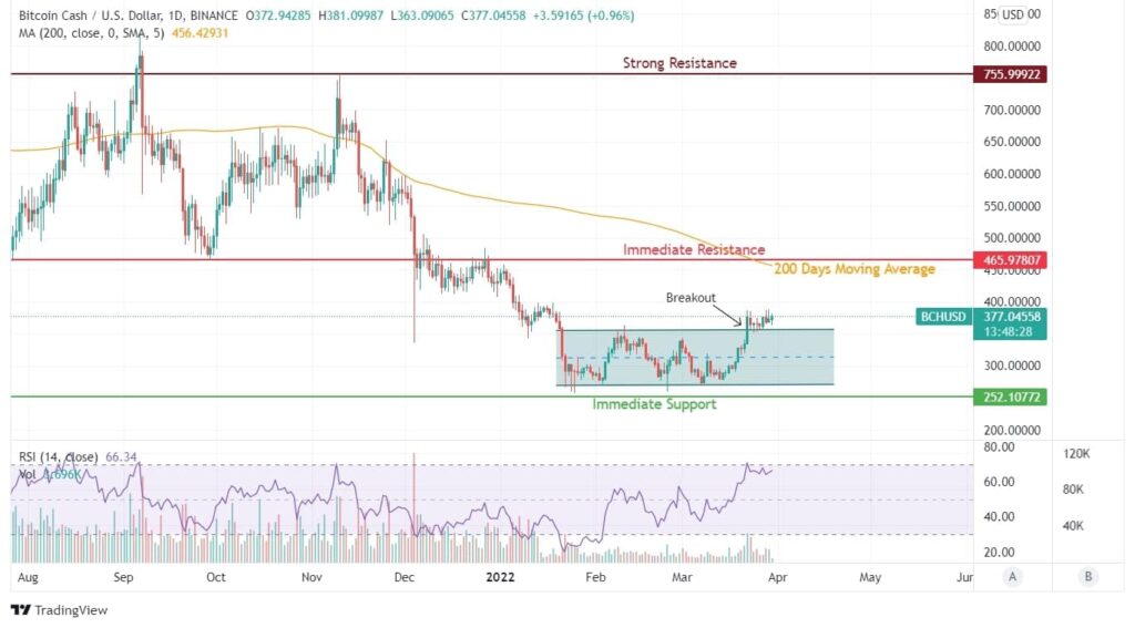 BCH Price Chart